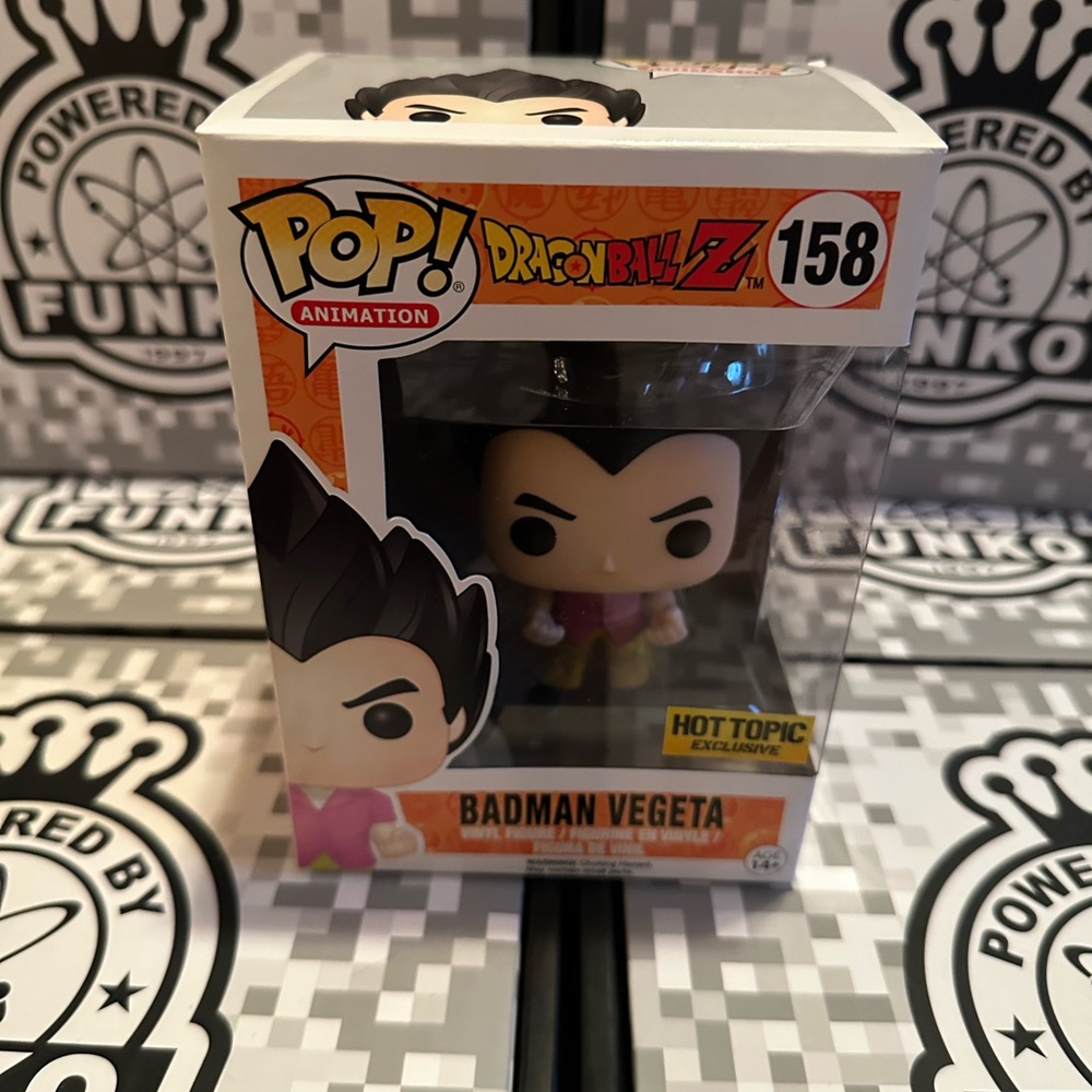 Funko Pop! Animation Dragon Ball Z Badman Vegeta 158 Game Stop Exclusive NIB